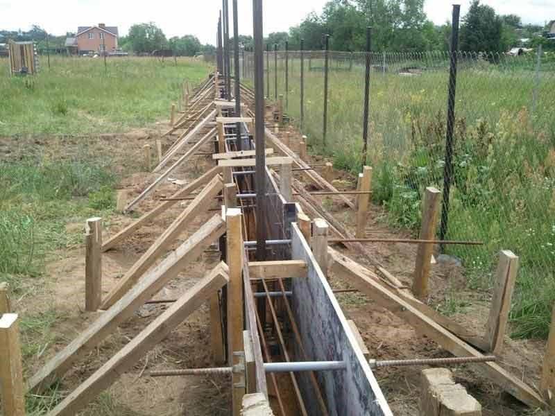 опалубка для ленточного бетонирования