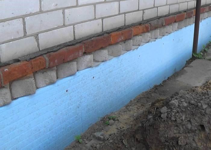 утепление фундамента снаружи