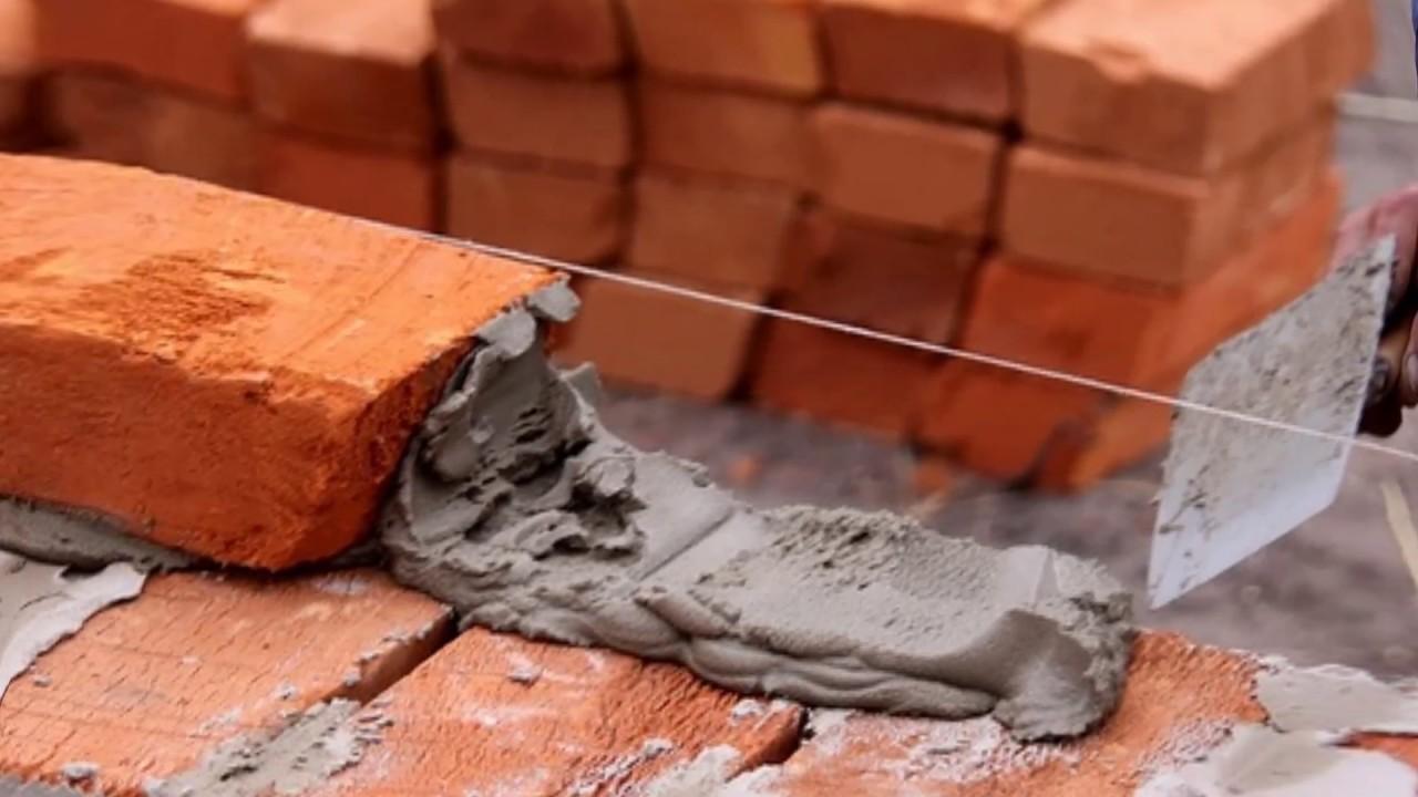 укладка кирпича вприжим