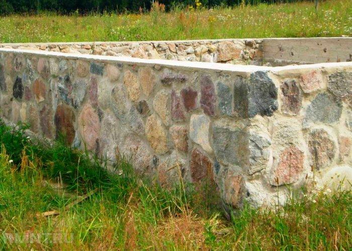 Фундамент из бутового камня