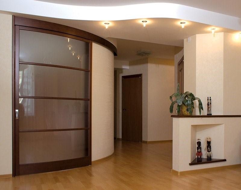 круглая стена из гипсокартона