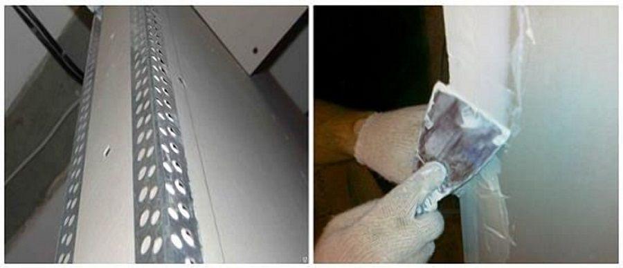 Укрепление углов алюминиевыми профилями