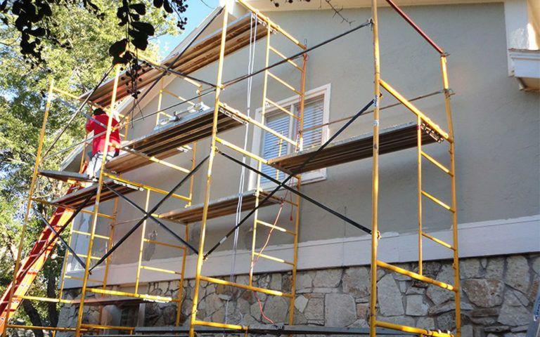 Строительный лес из профильной трубы