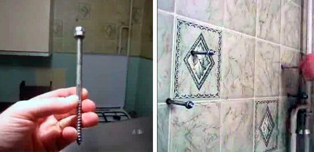 Крепление вытяжки к стене