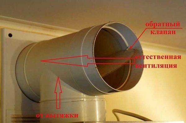 Обратный клапан для естественной вентиляции