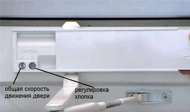 Регулировочные винты дверного доводчика