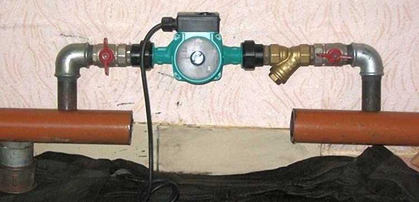 Установленный циркуляционный насос