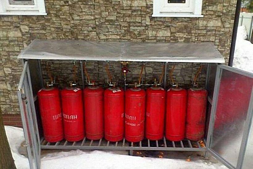 Сжиженный газ в баллонах