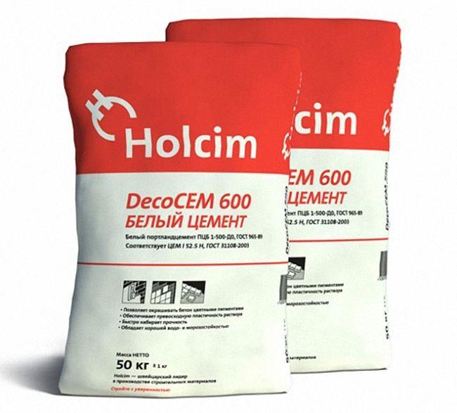 белый цемент holcim