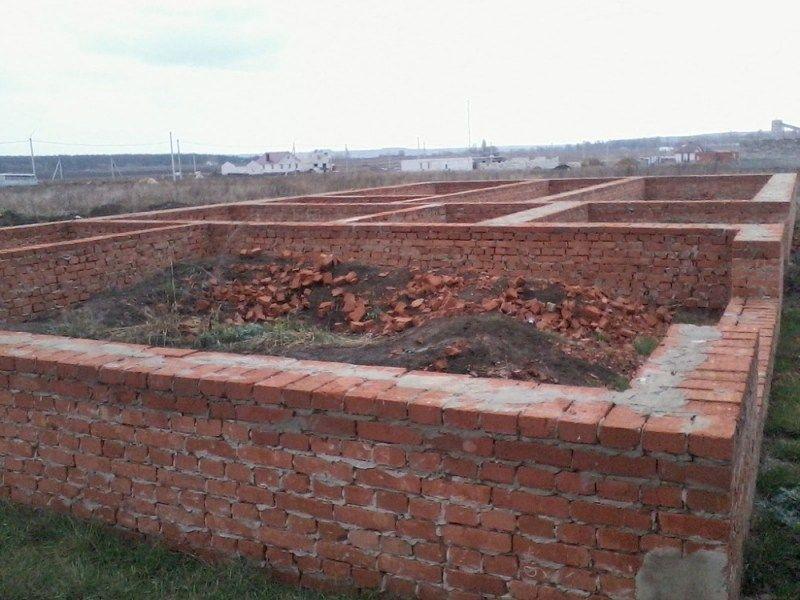 кирпичный фундамент Фундамент из кирпича
