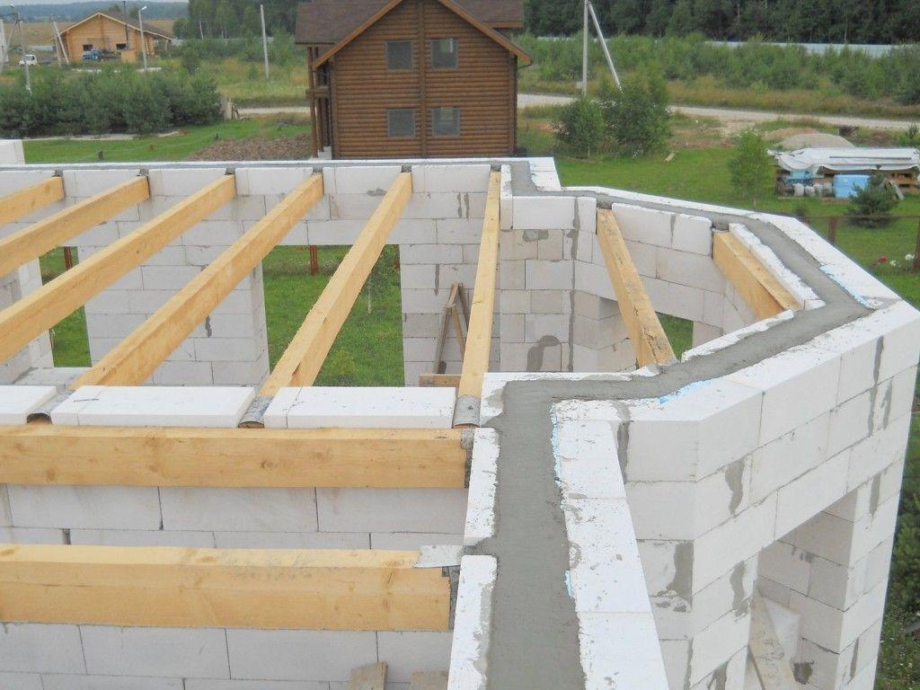 Деревянное перекрытие в газобетоне Деревянное перекрытие в домах из газобетона