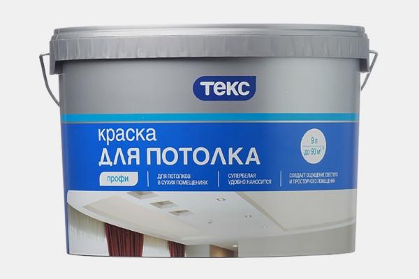 Водоэмульсионные эмали для потолка Текс Профи