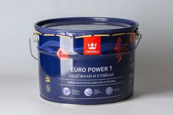Водоэмульсионные эмали для потолка Tikkurila Euro 7 Power