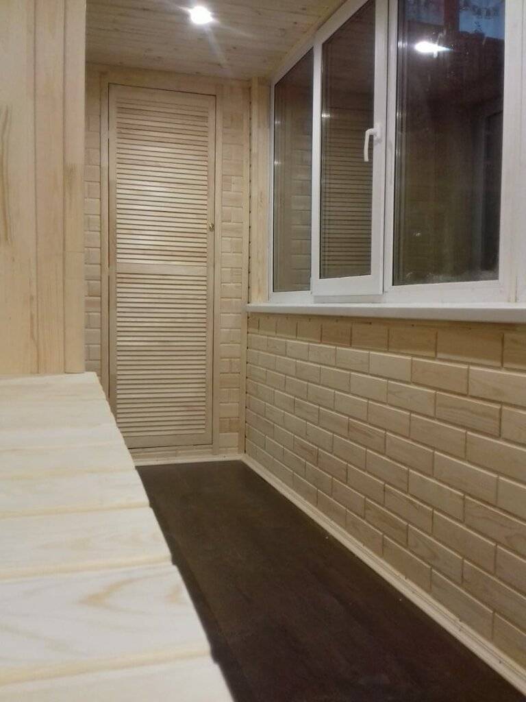 отделка балкона сайдингом внутри